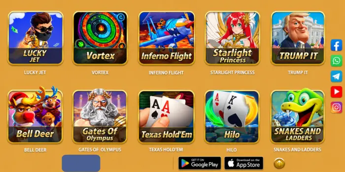 ZK777 Game mobile application homepage showing casino-style gaming interface with multiple game options and user-friendly navigation.